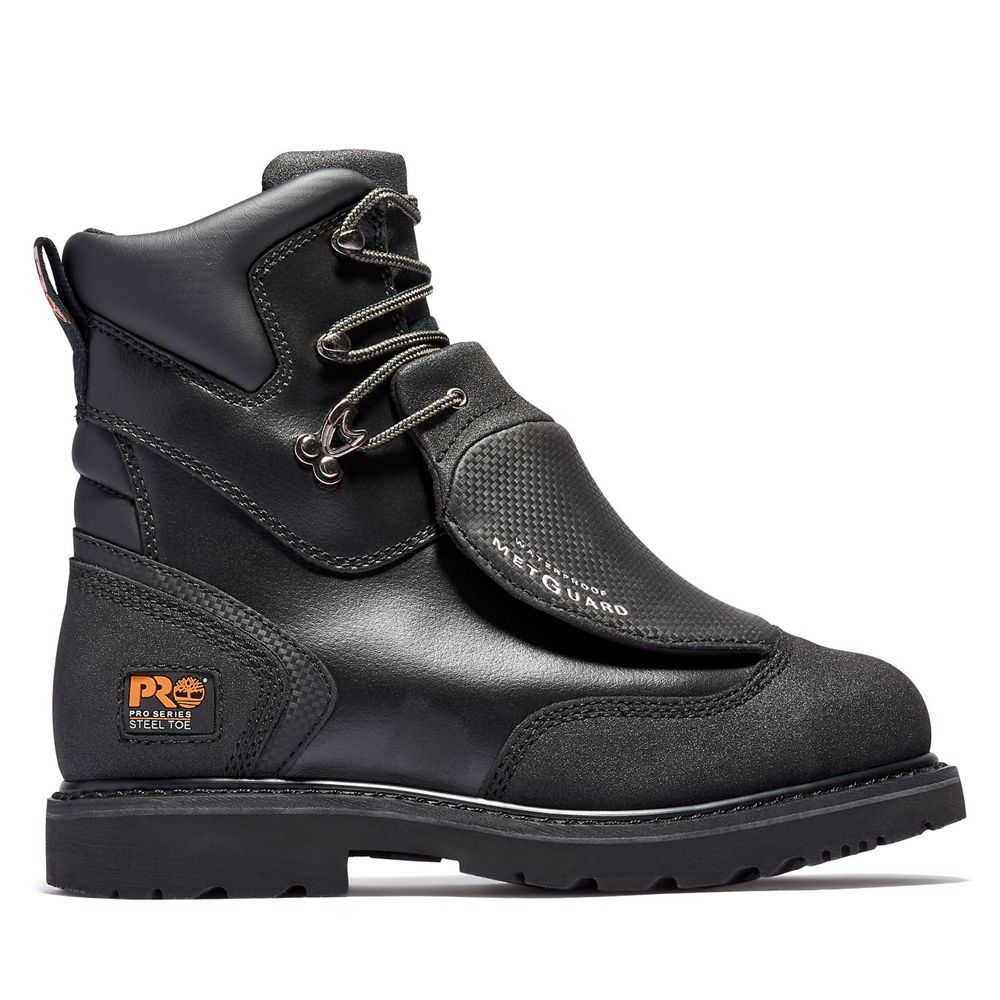 Bocanci De Muncă Timberland Barbati Negrii - Pro® Met Guard 8" Steel Toe - Romania - QHINBG297